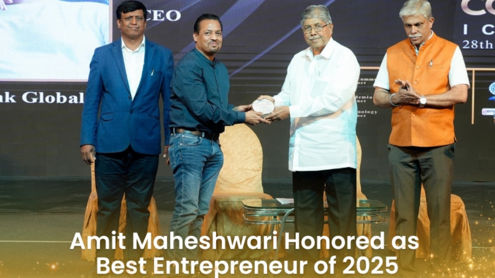 Amit Maheshwari Honoured with Best Entrepreneur Award